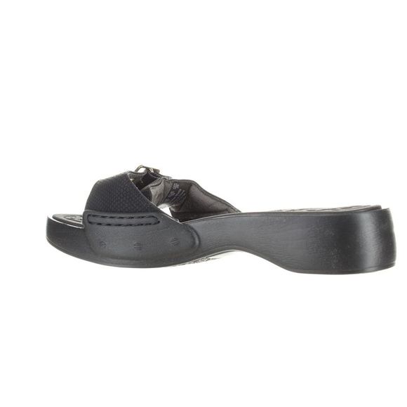 Dr. Scholl's Womens Rock On Max Black Slides Size 9 Medium (B, M) - Picture 3 of 4